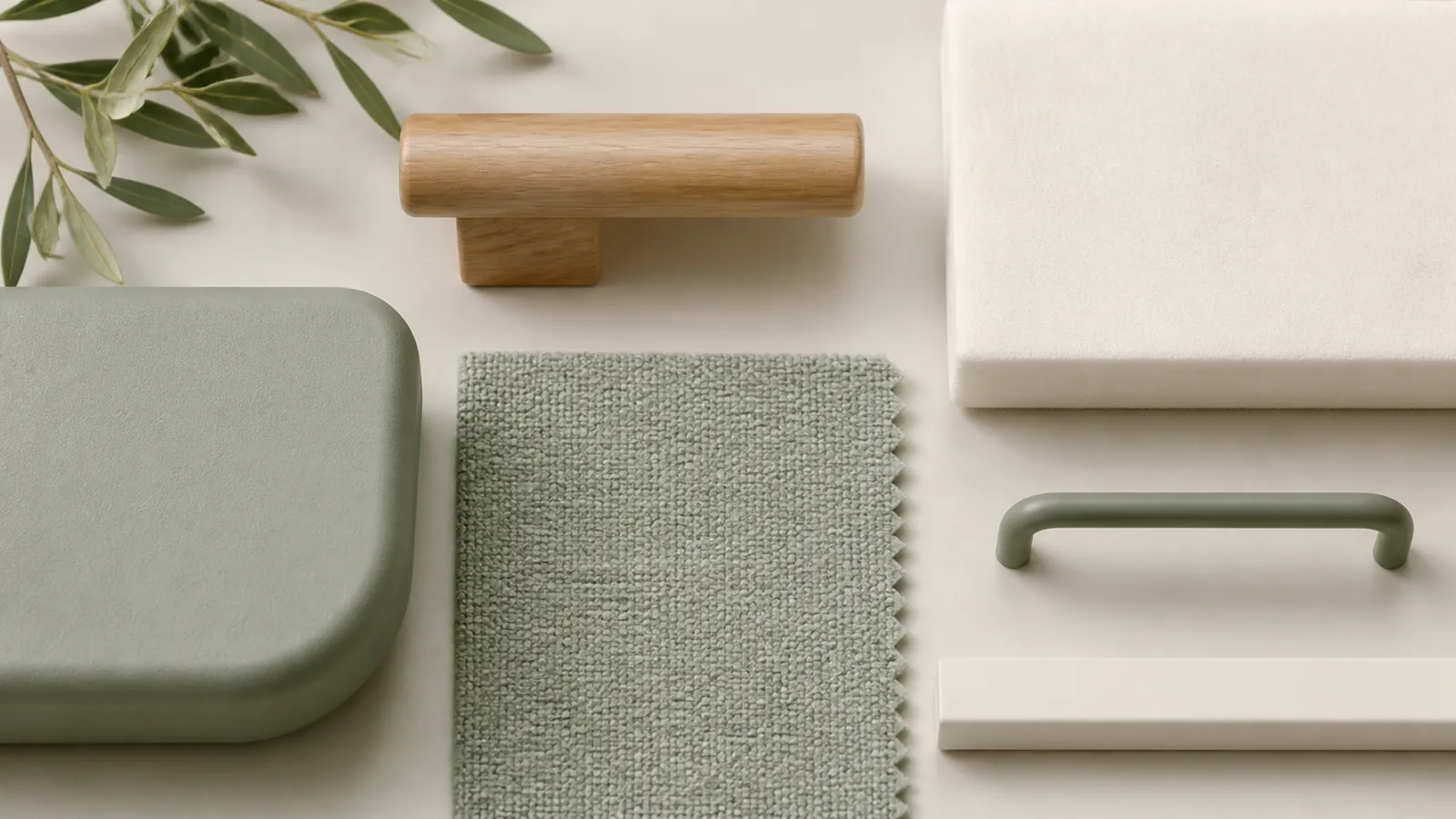 Material samples for rounded edges, firm upholstery and grip-friendly handles